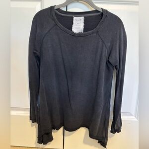 Women's Charcoal Long Sleeve Top